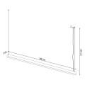Lampa wisząca PINNE 200 biała 4000K LED 1x50 IP20 TH.231 THORO