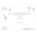 Plafon PINNE 200 biały 3000K LED 1x50 IP20 TH.240 THORO