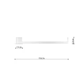 Plafon RIO 110 złoty LED 3000K LED 1x70 IP20 TH.226 THORO
