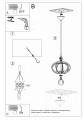Lampa wisząca MANDELINO naturalne drewno E27 1x60W IP20 SL.0392 SOLLUX