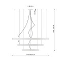 Żyrandol RIO 3 55/78/110 złoty LED 4000K LED 1x150 IP20 TH.269 THORO