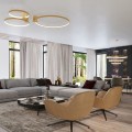 Żyrandol RIO 3 55/78/110 złoty LED 4000K LED 1x150 IP20 TH.269 THORO