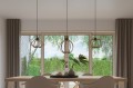 Lampa wisząca MANDELINO naturalne drewno E27 1x60W IP20 SL.0392 SOLLUX