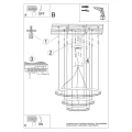 Żyrandol RIO 3 55/78/110 biały LED 4000K LED 1x150 IP20 TH.271 THORO