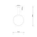 Lampa wisząca RIO 78 chrom LED 4000K LED 1x50 IP20 TH.249 SOLLUX
