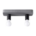 Plafon TAVO 2 szary E27 2x15W IP20 SL.1157 SOLLUX