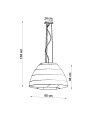 Żyrandol BELLA 60 czarny E27 3x60W IP20 SL.0734 SOLLUX